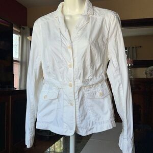 J Crew utility cropped Jacket Womens ,100% cotton, long Sleeves, casual fit.